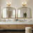 Retro Engraved Bathroom Mirror, Arched Wall Mirror-287107978-287107979