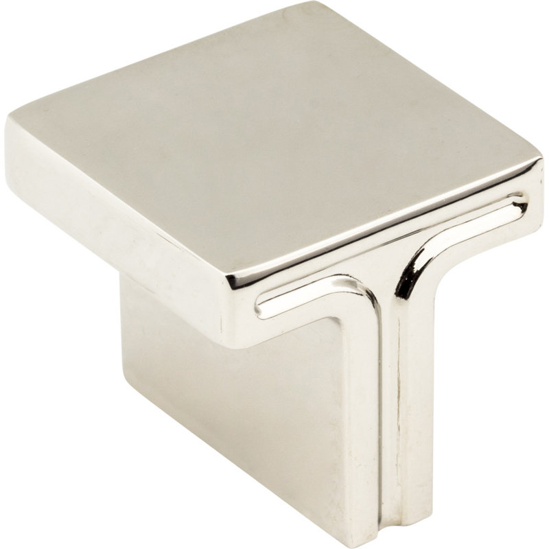 Anwick Square Knob, Polished Nickel