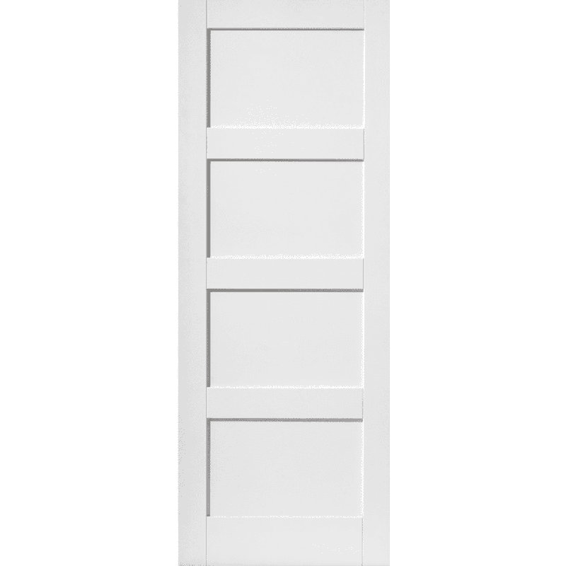 Nantes Veneer Sliding Doors Primed, 198.1cm H x 53.3cm W x 3.5cm D