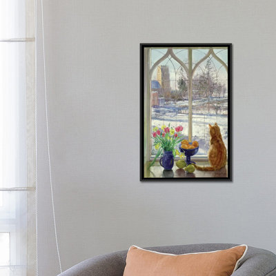 «Snow Shadows and Cat», reproduction sur toile