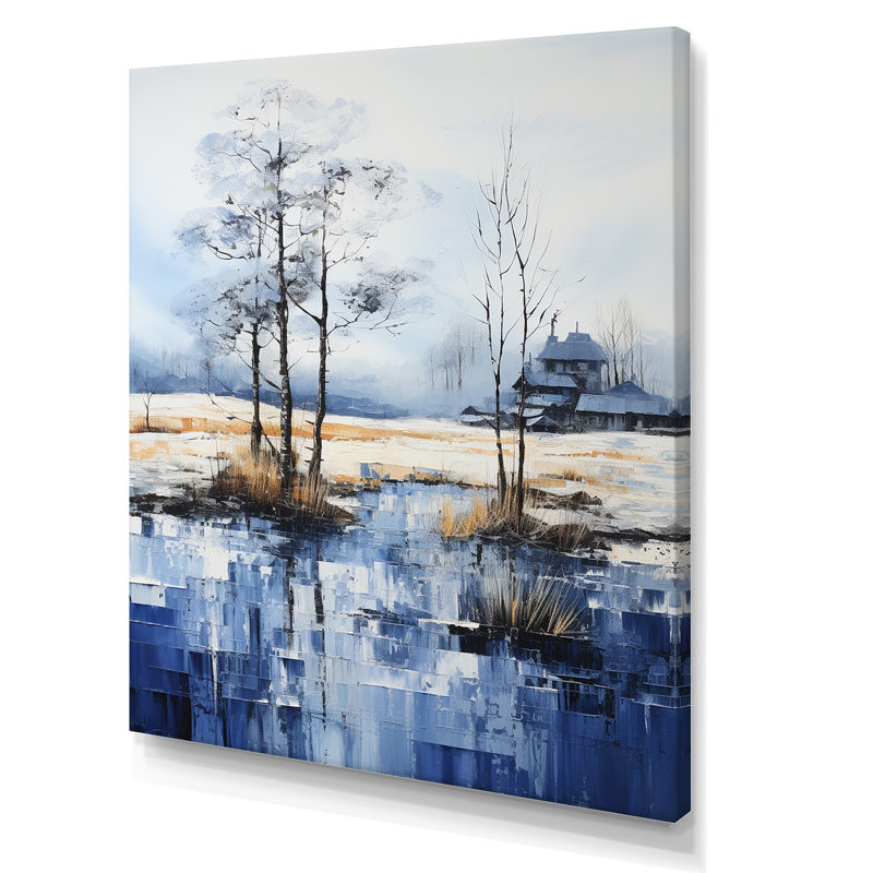 Snow Winters Solitude VI - impression, H 20 po x l 12 po x P 1 po, Toile tendue