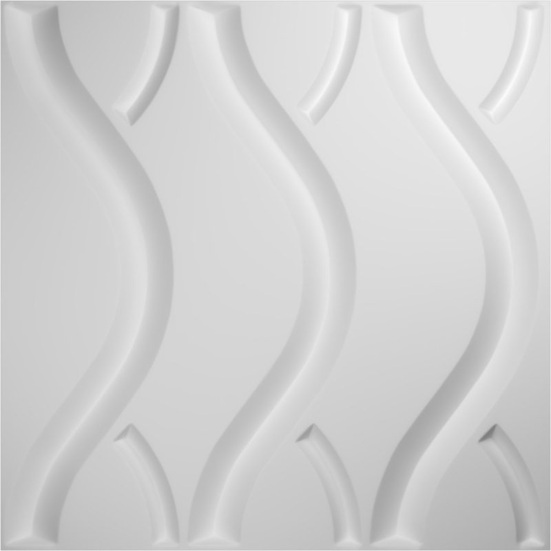 Panneau mural décoratif 3D Nexus EnduraWall, Blanc