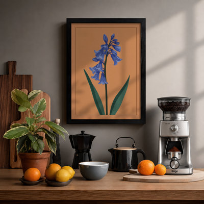 Blue Iris Botanical - Framed Print