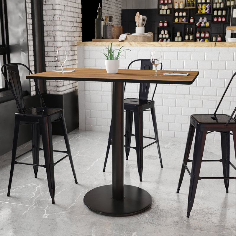Plateau de table de salle à manger Carrus, H 43,12 po x l 48 po x P 30 po, Noyer