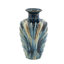 Vase bleu et brun