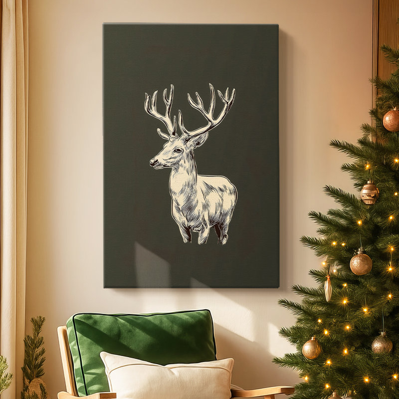 Twilight of Quiet Carol-Premium Gallery Wrapped Canvas, 60" H x 40" W