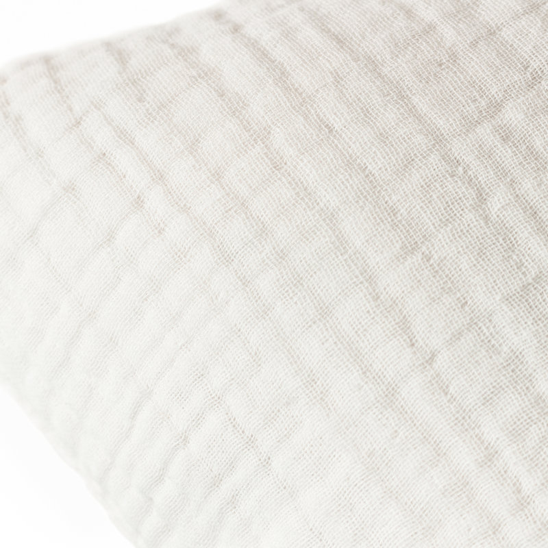 Square Cushion, White