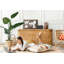 Wall Mounted cork board with print wall art notice boards home office bulletin board ideas World on wood planks