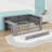 Full Modern Daybed with Trundle and Shelves and Charging Ports-670630521