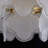 8-lights Dimmable Tiered Glass Chandelier