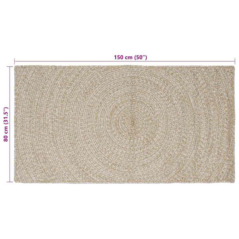 Solid Colour Standard Area Rug, Rectangle 80 x 150 cm