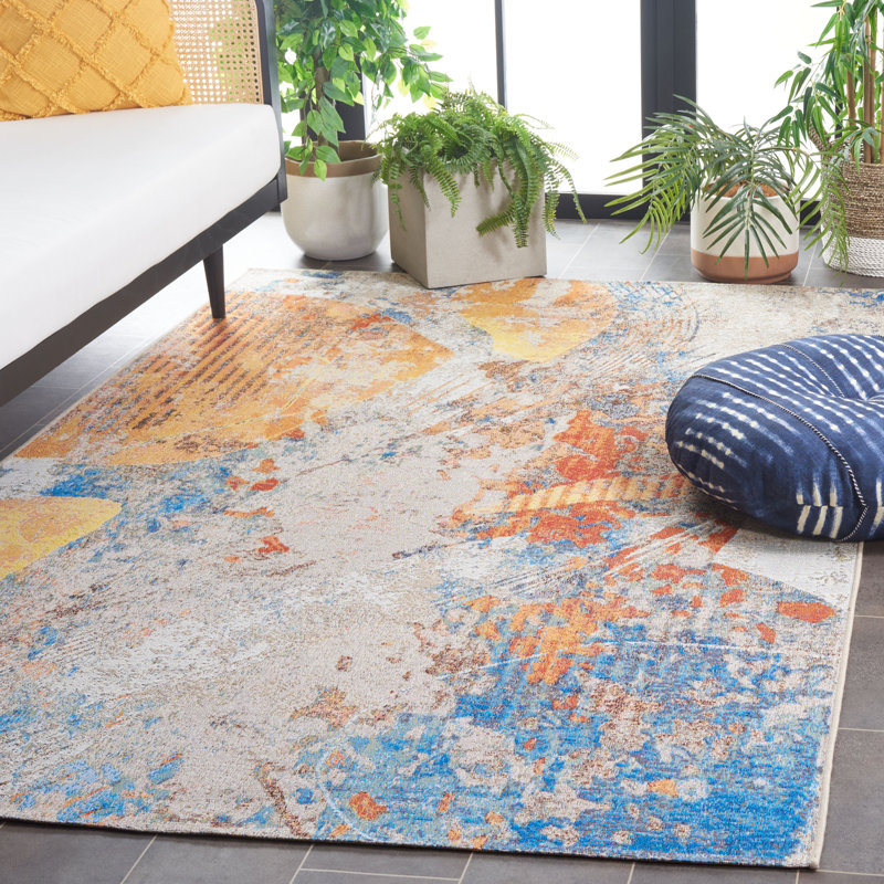 Barbados 500 Performance Abstract Indoor/Outdoor Area Rug, Rectangle 5'3" x 7'6"