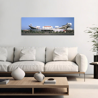 Football stadium Arrowhead Stadium Kansas City Missouri USA 1 Piece Wrapped Canvas Panoramic Wall Art