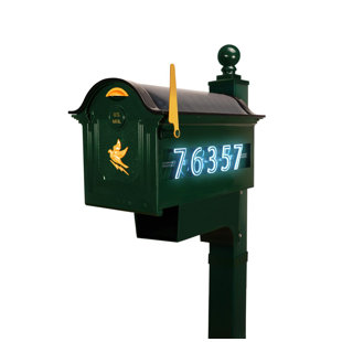Plastic Post Mounted Mailbox
