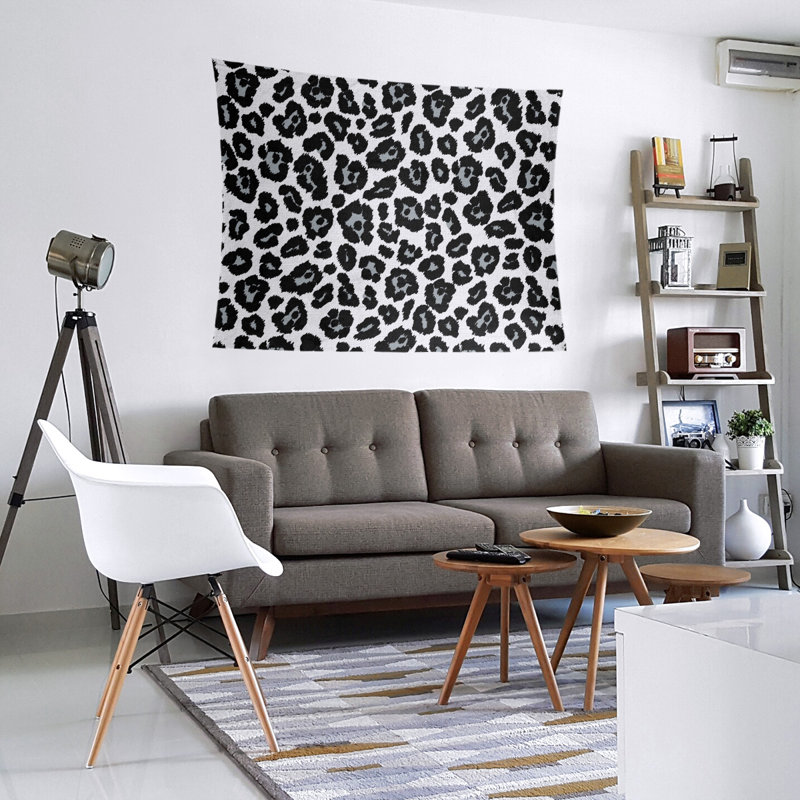Tapisserie en microfibre de football Las Vegas, H 27,5 po x l 37,5 po, Blanc/argenté