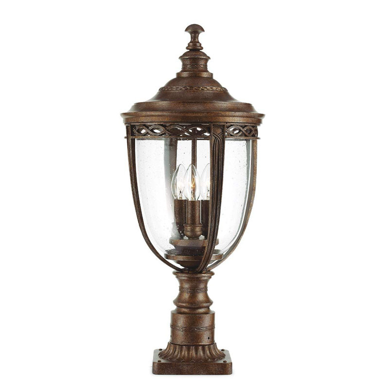 Seeded Pier Mount Light, Large, British Bronze