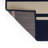Navy Rectangle Polypropylene 5'3" X 7' Rug