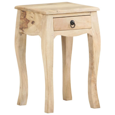 Table de chevet avec tiroir et table de chevet en bois de manguier massif