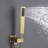 Modern 10" Rectangle Wall Mounted Complete Shower System With Anti-Scald Pressure Balance Valve-129021944