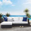 Ensemble de canapé modulaire d'extérieur 2 pièces Modway Tahoe-95616619-95616618