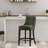 Beever Modern Chenille Upholstered Rubberwood Bar Stool-499839689-499839688