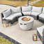 Ensemble de conversation modulaire avec coussins 8 personnes Payten