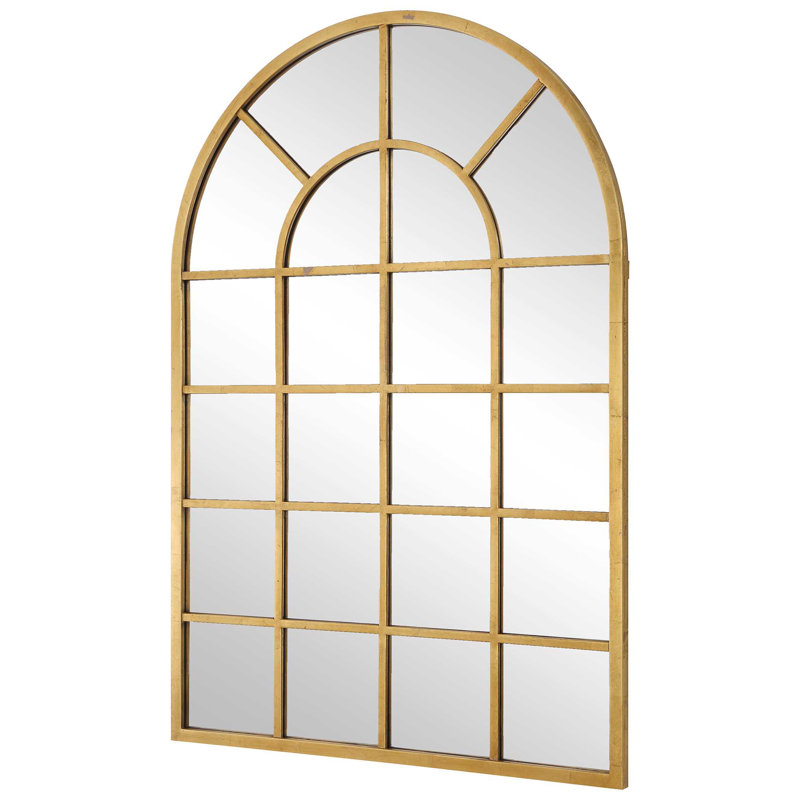 Miroir d'appoint Dellrey, Gold, 44 po x 30,13 po, Plat