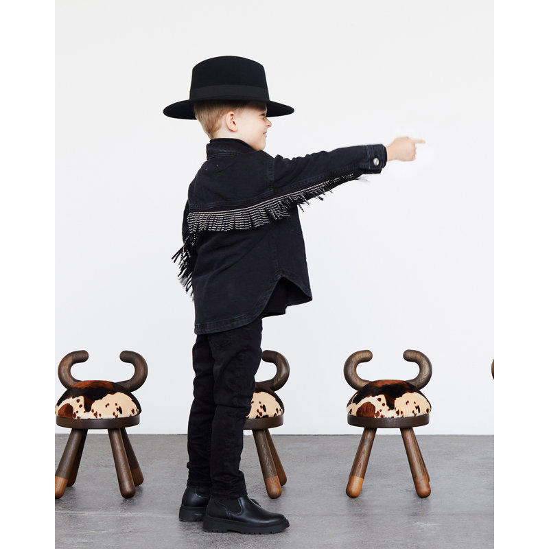 Kids 13'' Wood Novelty Chair and Ottoman