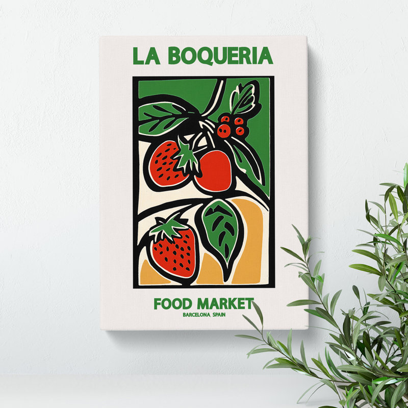 La Boqueria Food Market Exhibition 2 - Wrapped Canvas, 50cm H x 35cm W x 3cm D