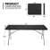 Rectangular Bi-Fold Dining Table with 10 Folding Chairs Set for Picnic Event Indoor and Outdoor Use