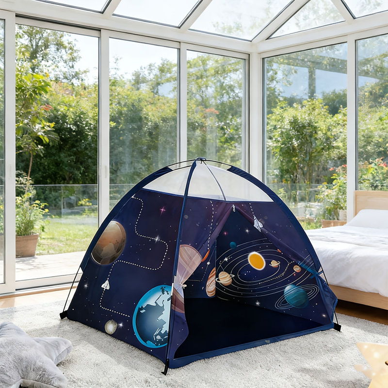 Tente pour enfants Outer Space Galaxy, tente de lit pour chambre à coucher, tente de jeu à thème étoilé unisexe, cadeau idéal