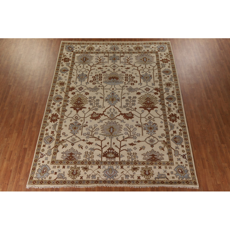 Tapis oriental floral Oushak All-Over 9 x 12