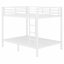 Lit superposé en métal durable pour adultes et adolescents, peu encombrant et peu bruyant, sans sommier tapissier-676886631