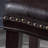 26" Contemporary Upholstered Saddle Counter Stool With Nailhead Trim (Set Of 2)-273963751
