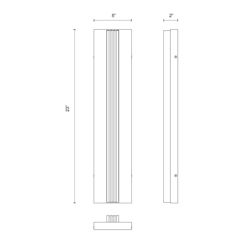 Madison Dimmable LED Bath Bar, Polished Nickel