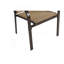 Ensemble de salle à manger 7 pièces, table de jardin et 6 chaises en textilène, ensemble de conversation avec table rectangulaire et 6 chaises empilables