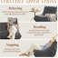 Fauteuil d'appoint luxueux avec détails capitonnés, fauteuil confortable en microfibre pour le salon, 1pc-130620309