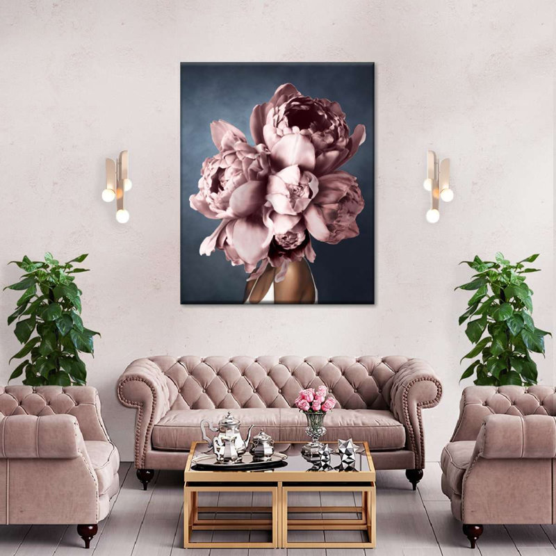 «Peony Dream», reproduction sur toile, H 28 po x l 35 po x P 1,25 po