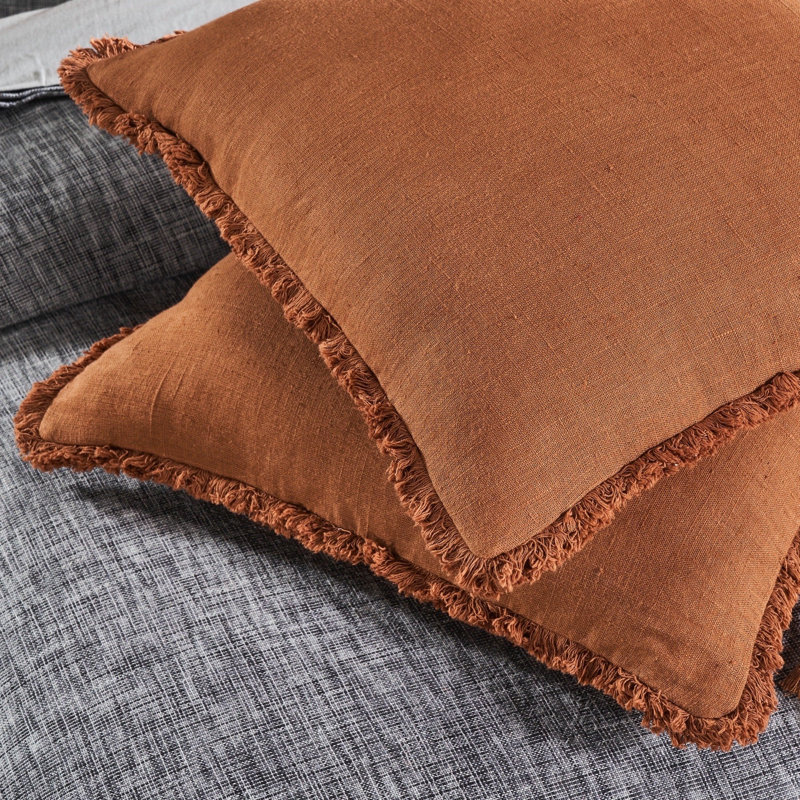 Coussin Olydia, Ocre