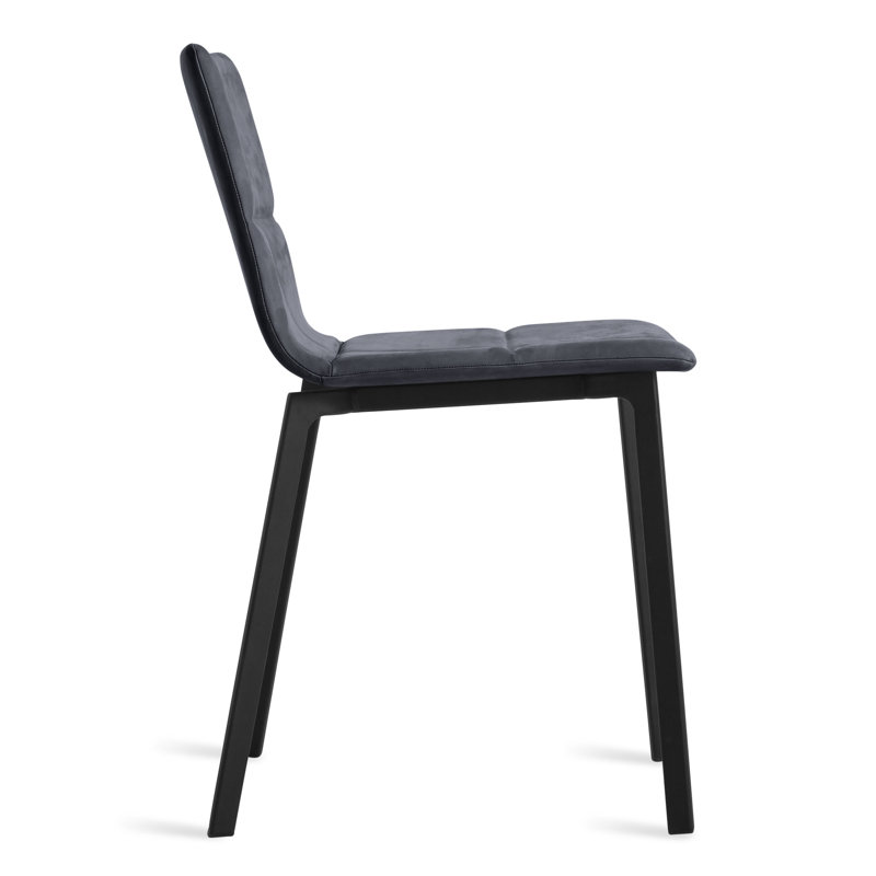 Between Us Leather Dining Chair, Ink Genuine Leather