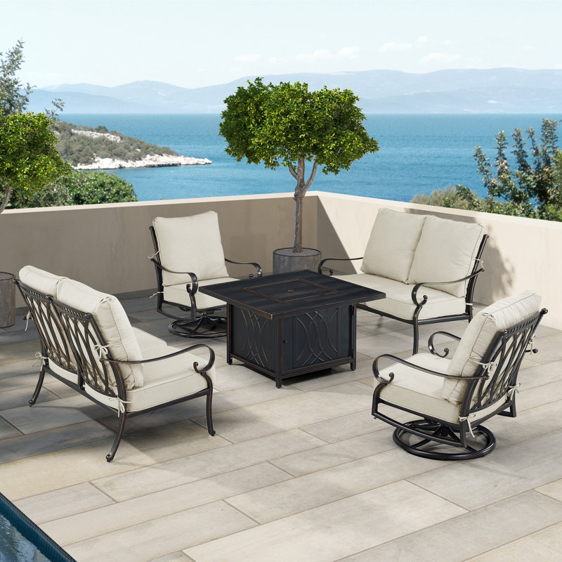 Cave Outdoor 5 - Piece Conversation Set