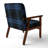 'Fetullah Green And Orange Checked Tartan - Upholstered Patterned Accent Arm Chair-690496929-690496859