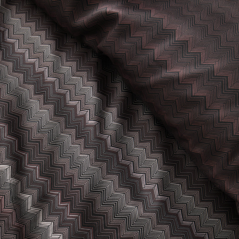 Chevron Stripe Cotton Striped Duvet Cover Set, Super King Bed (260 x 220 cm)
