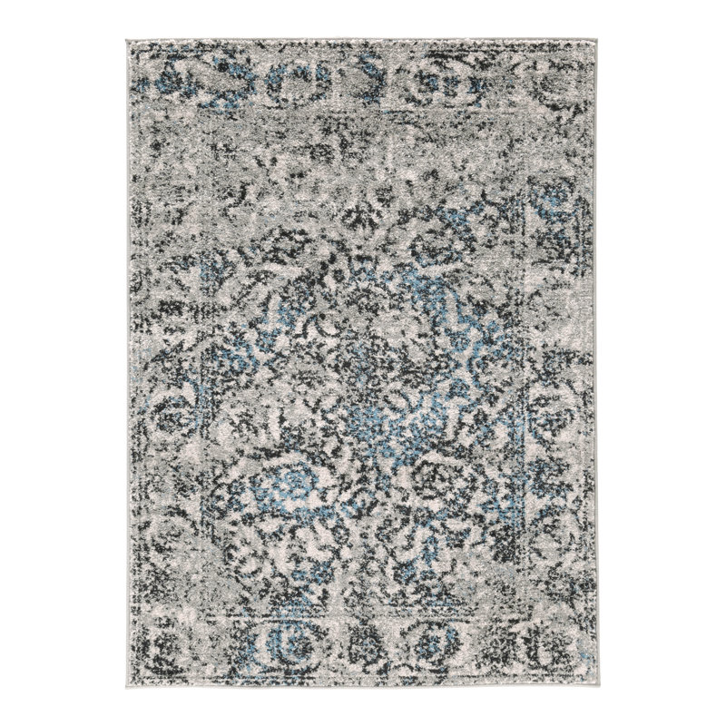 Sydney Vintage Abstract Synthetic Area Rug, Rectangle 160 x 220cm