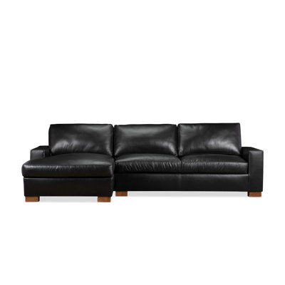 Jonie Genuine Leather 2-Piece Chaise Sectional