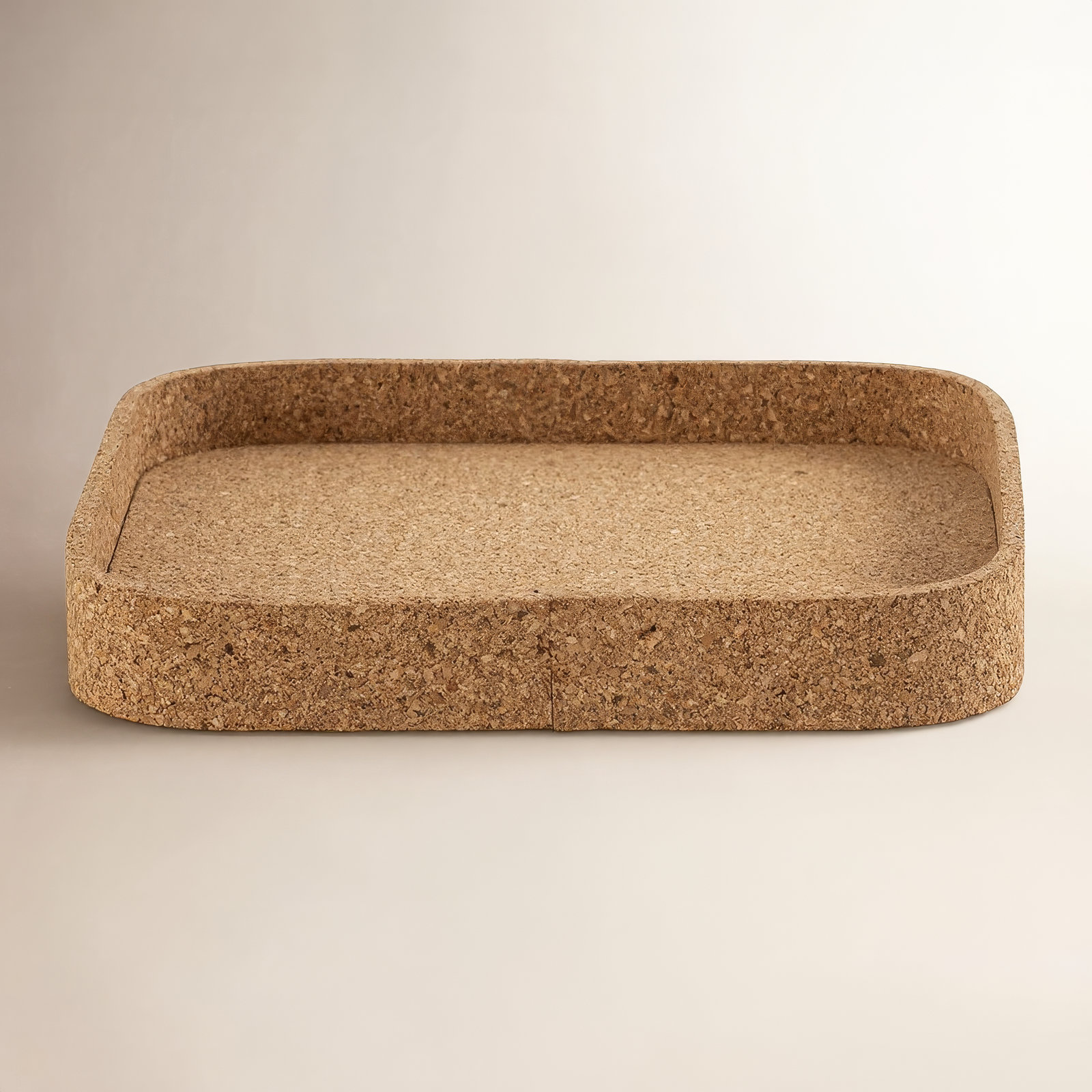 Square Cork Tray Small, 9"Wx9"Dx1.25"H