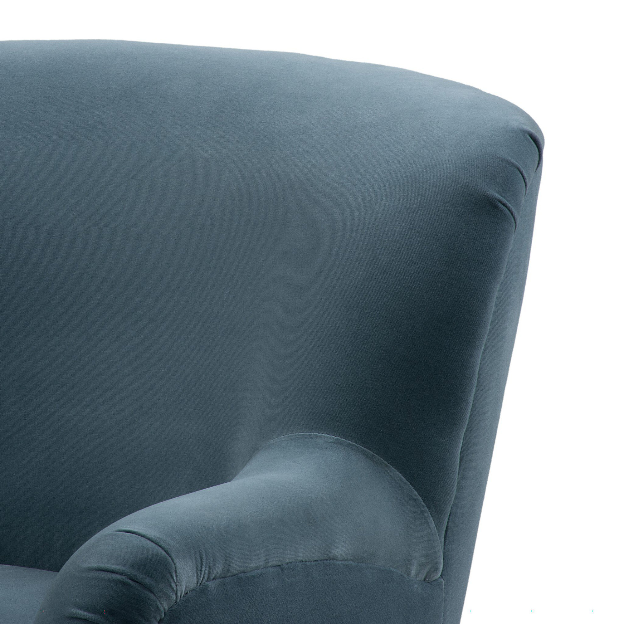 Maxton Upholstered Swivel Armchair, Surrey Bay Cotton Blend