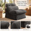 Upholstered 32.6 " Chenille Sofa-1446398912