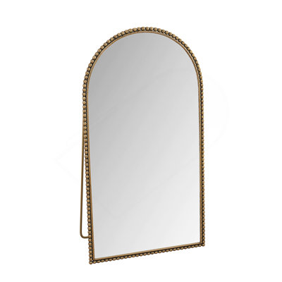 Iron Arch Retro Full Length Mirror With Supporting Feet, For Living Room, Bedroom