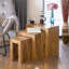 Solid Wood Sled Nesting Tables